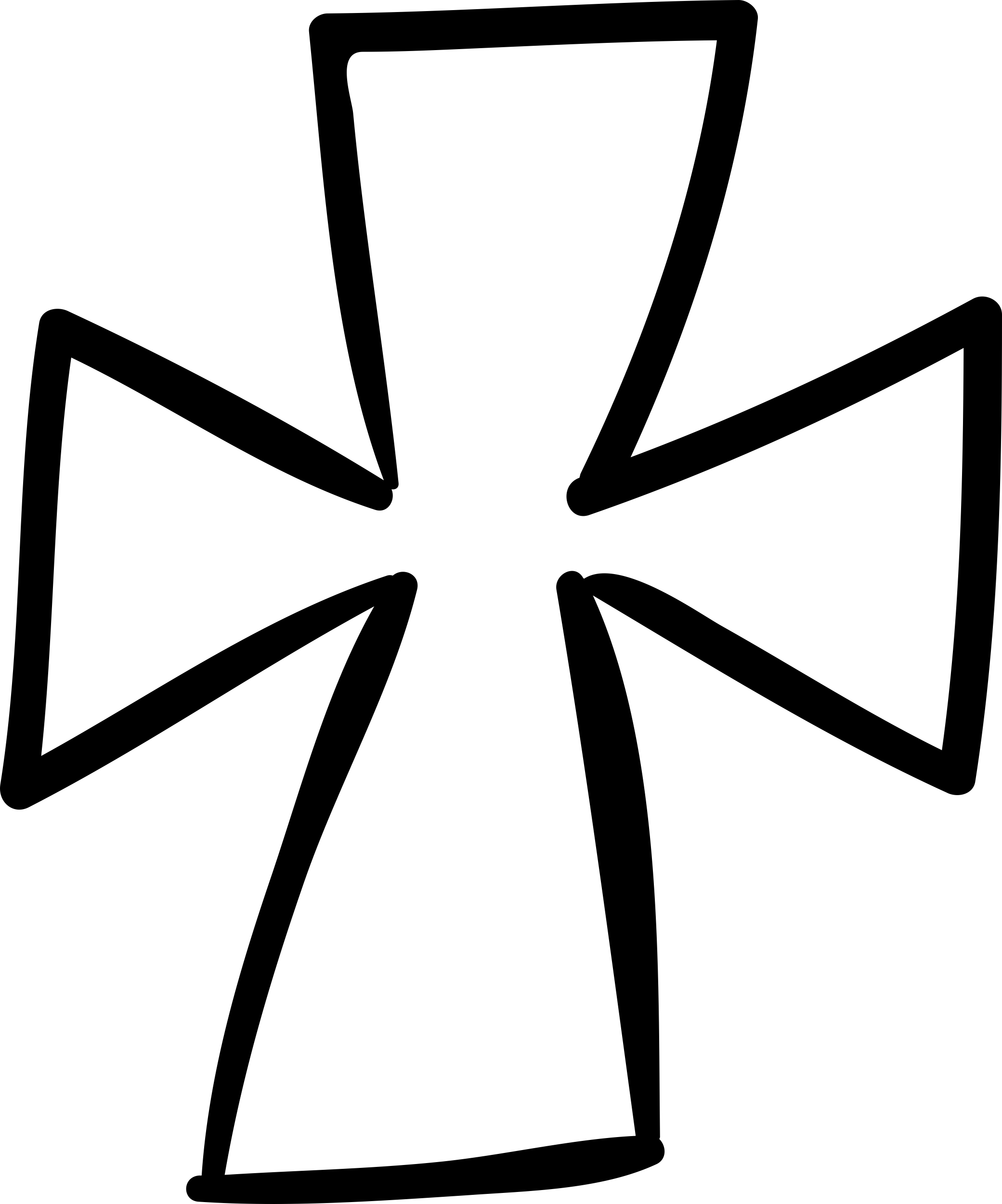 Religious Cross Hand Drawn Outline Sticker Outline Svg File Free Vectors